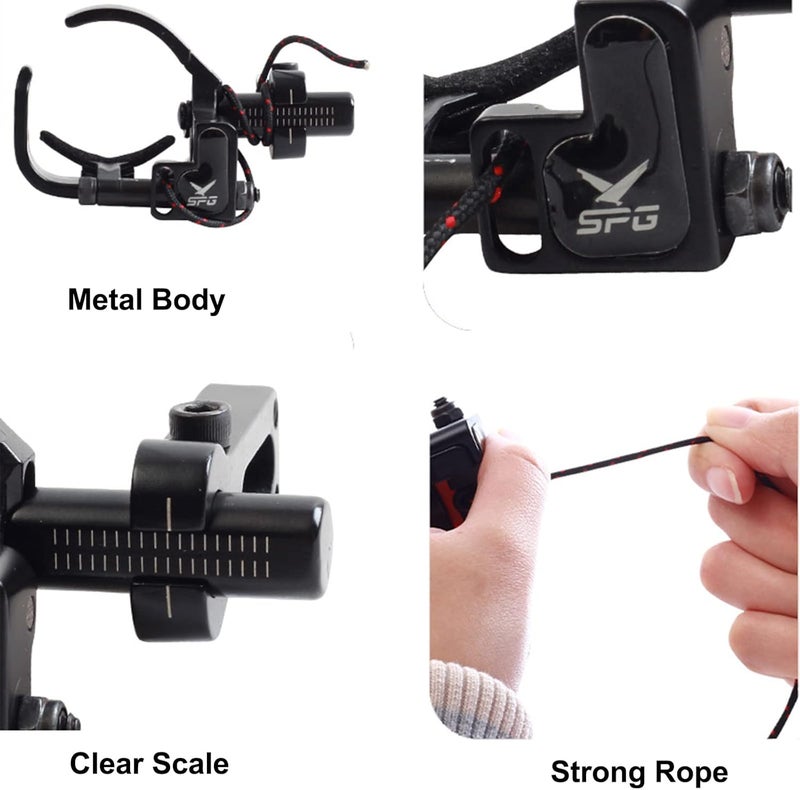 SOPOGER Drop Away Arrow Rest - Upgrade Archery Rest for Compound Bow Metal Adjustment Black Recurve Fall Away Arrow Rest Right Hand Hunting Target Shooting (Upgrade Rest) - Image 4